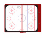 Red Hockey Clipboard
